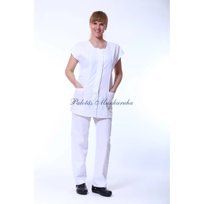 Palotás K fazonú tunika - fehér