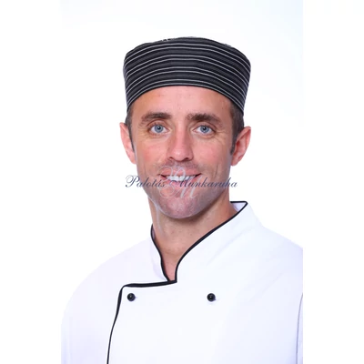 Palotás kis kerek sapka - csíkos 1