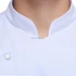 Kép 3/4 - Palotás egysoros gombolású szakácskabát - M fazon - tencel - fehér XS